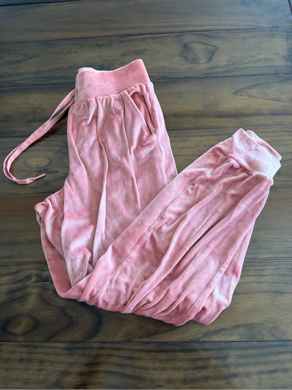 Victoria's Secret Peach Velour Sweatpants Joggers